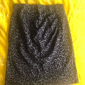 Anthropologie Weston Wear Leopard Pencil Skirt